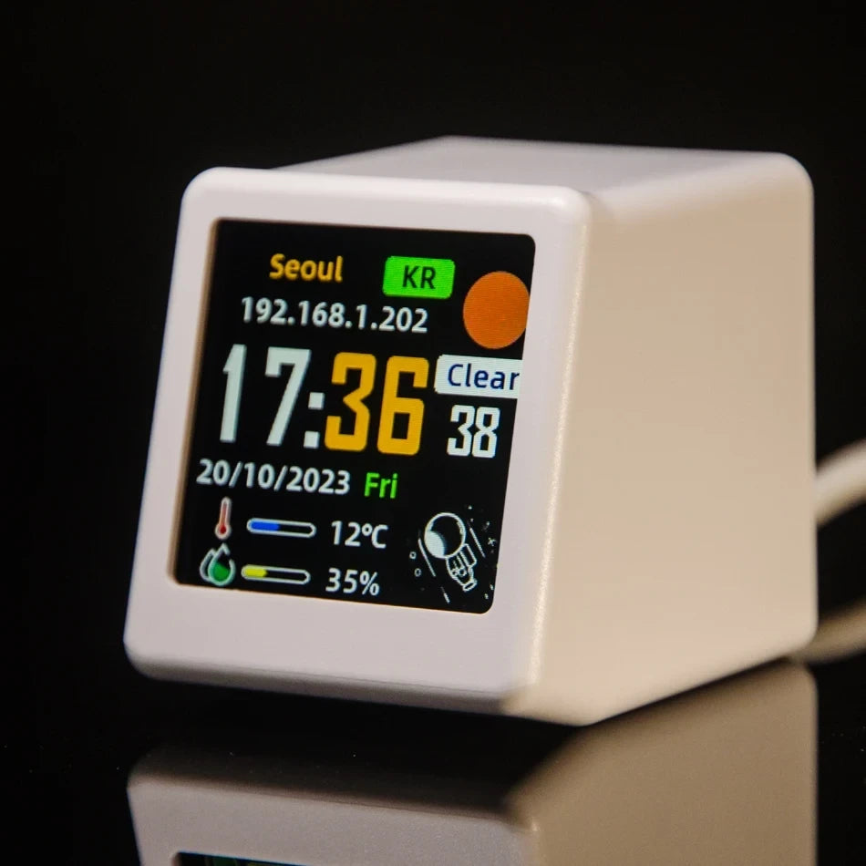 Mini WiFi Weather Desktop Clock