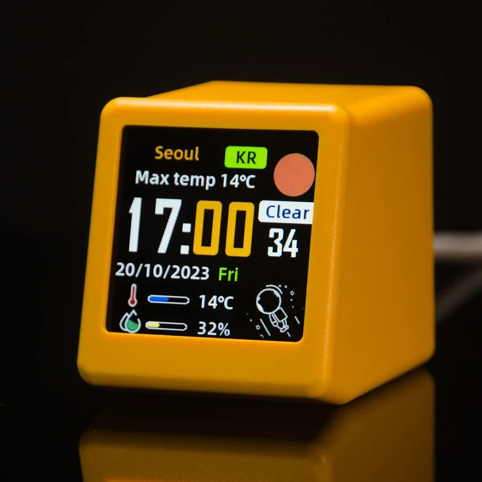 Mini WiFi Weather Desktop Clock