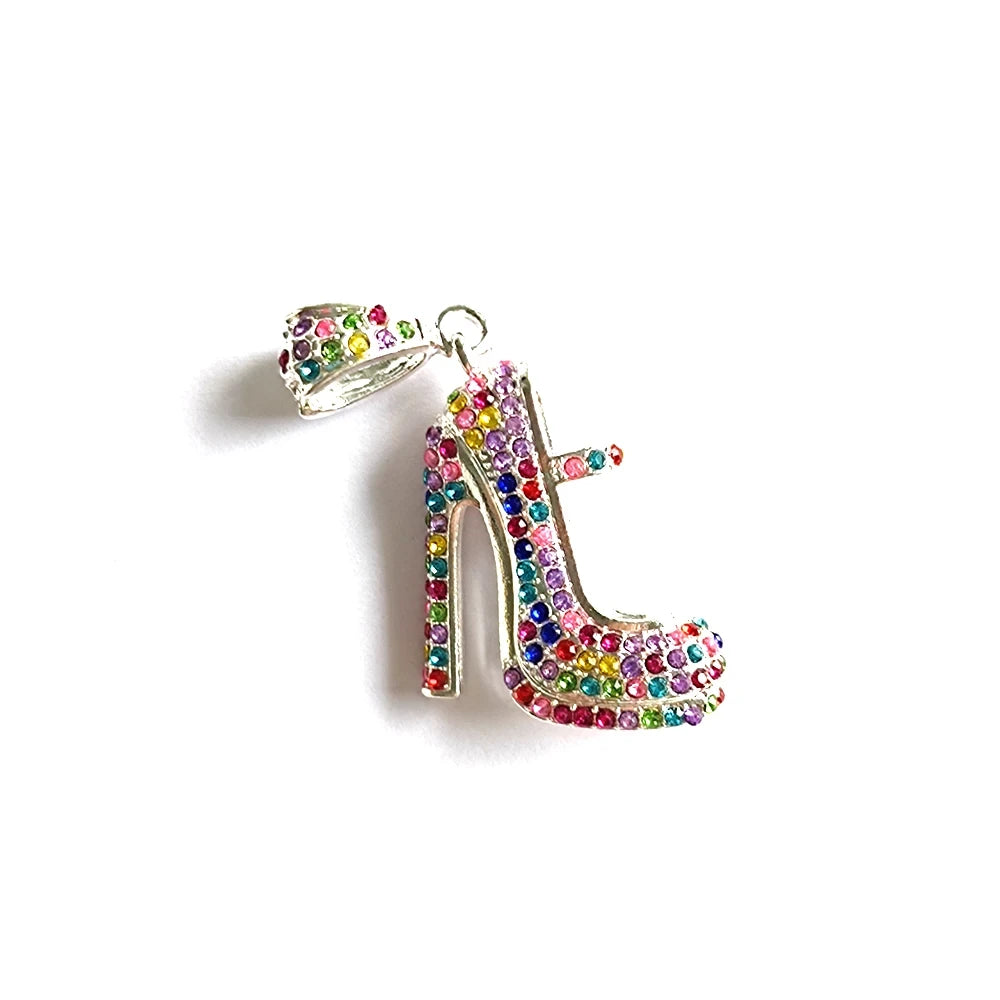 High Heel Shoe Charms Gold Silver Multicolor Accessories for Heels
