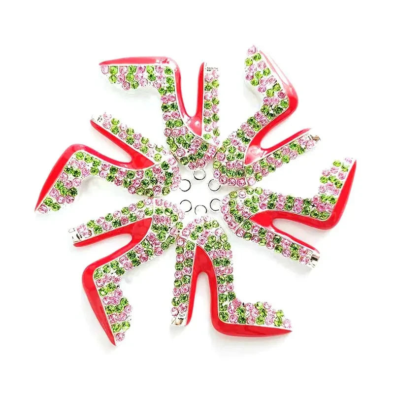 High Heel Shoe Charms Gold Silver Multicolor Accessories for Heels