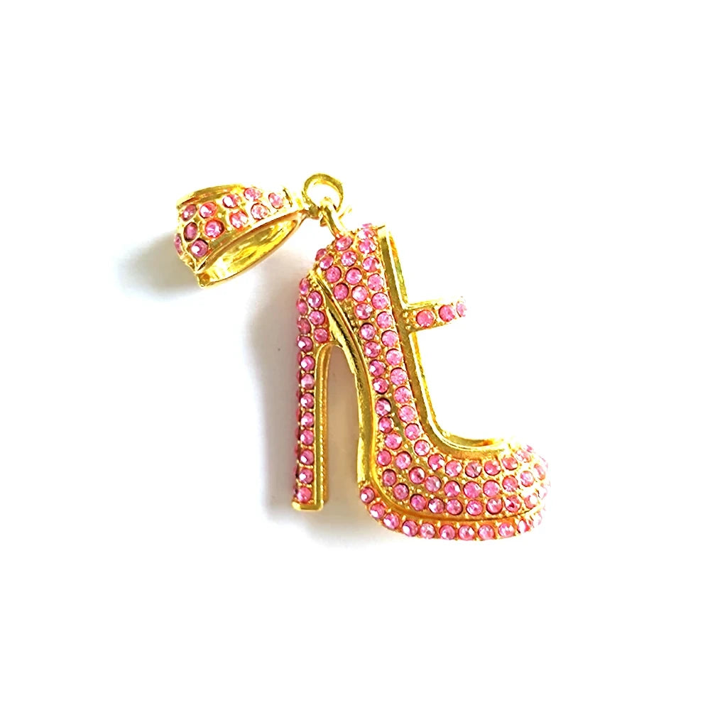 High Heel Shoe Charms Gold Silver Multicolor Accessories for Heels