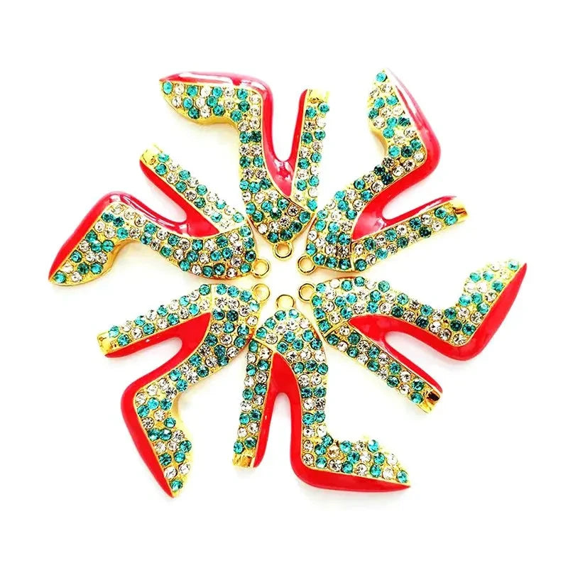High Heel Shoe Charms Gold Silver Multicolor Accessories for Heels