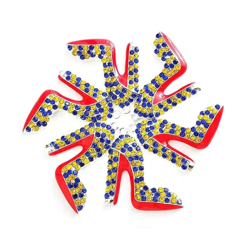 High Heel Shoe Charms Gold Silver Multicolor Accessories for Heels