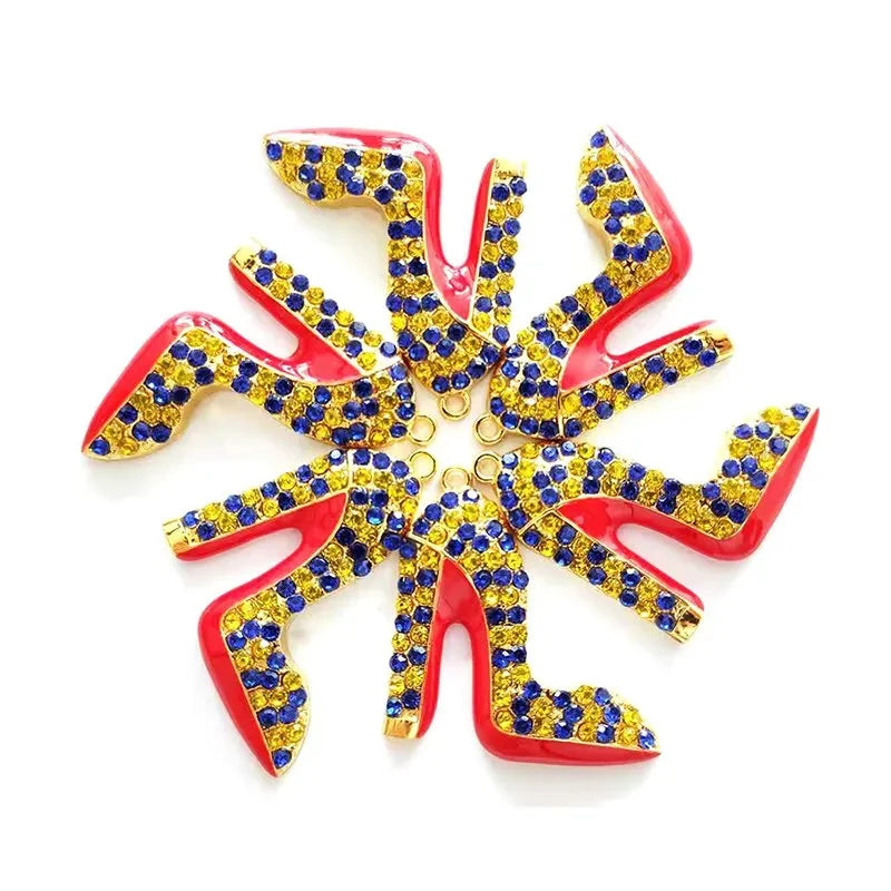 High Heel Shoe Charms Gold Silver Multicolor Accessories for Heels