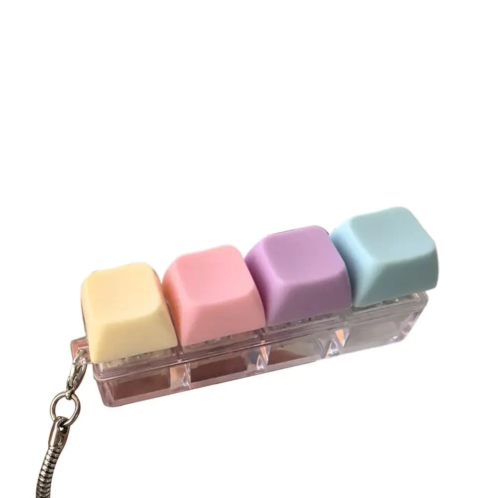 Mechanical Stress Relief Fidget Keychain Anxiety Relief EDC Tool 4 or 9 Key