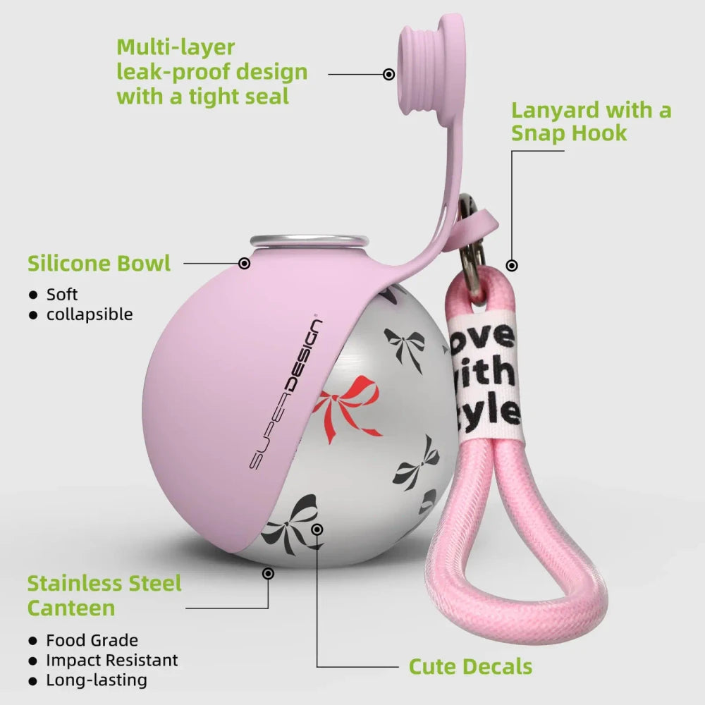 Portable Stainless Dog Water Bottle