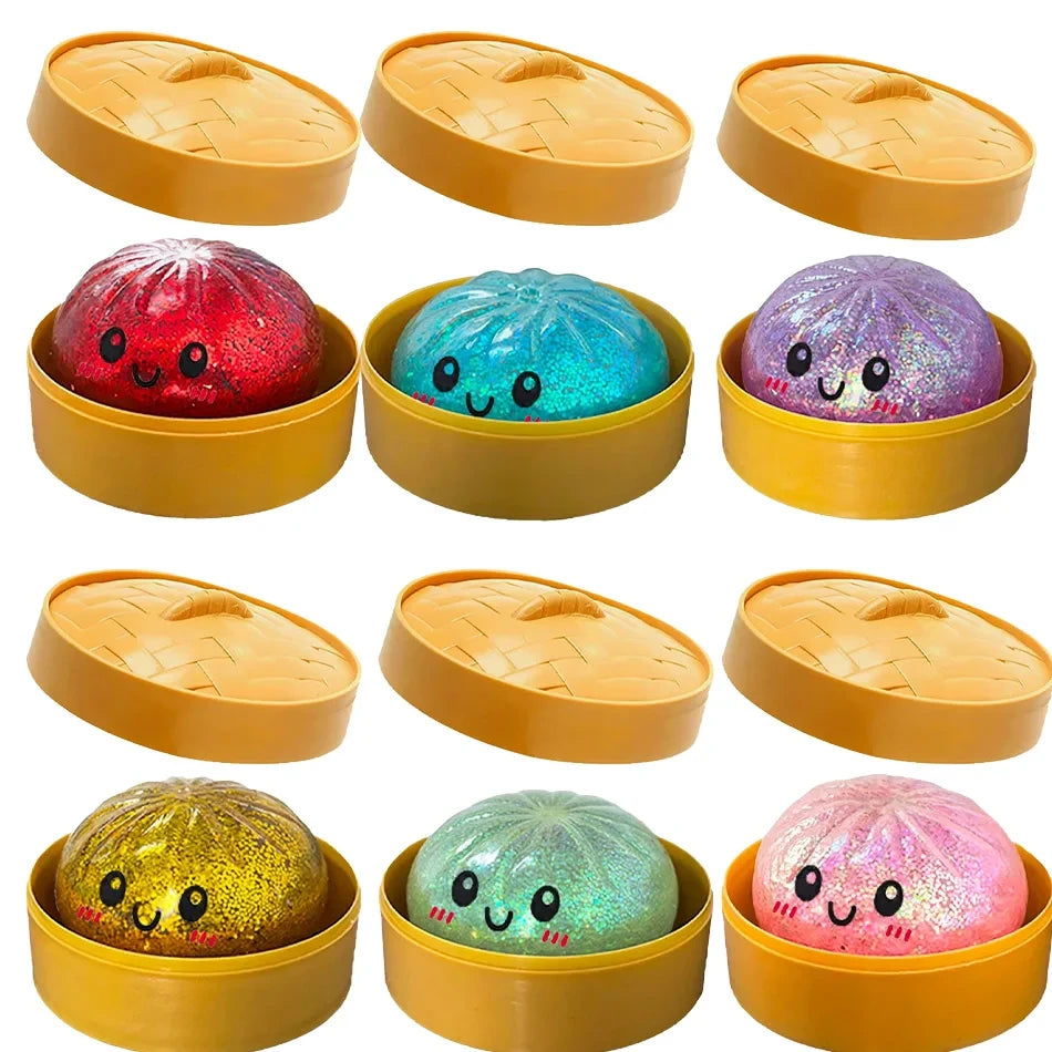 Glitter Dumpling Sensory Squeeze Toy