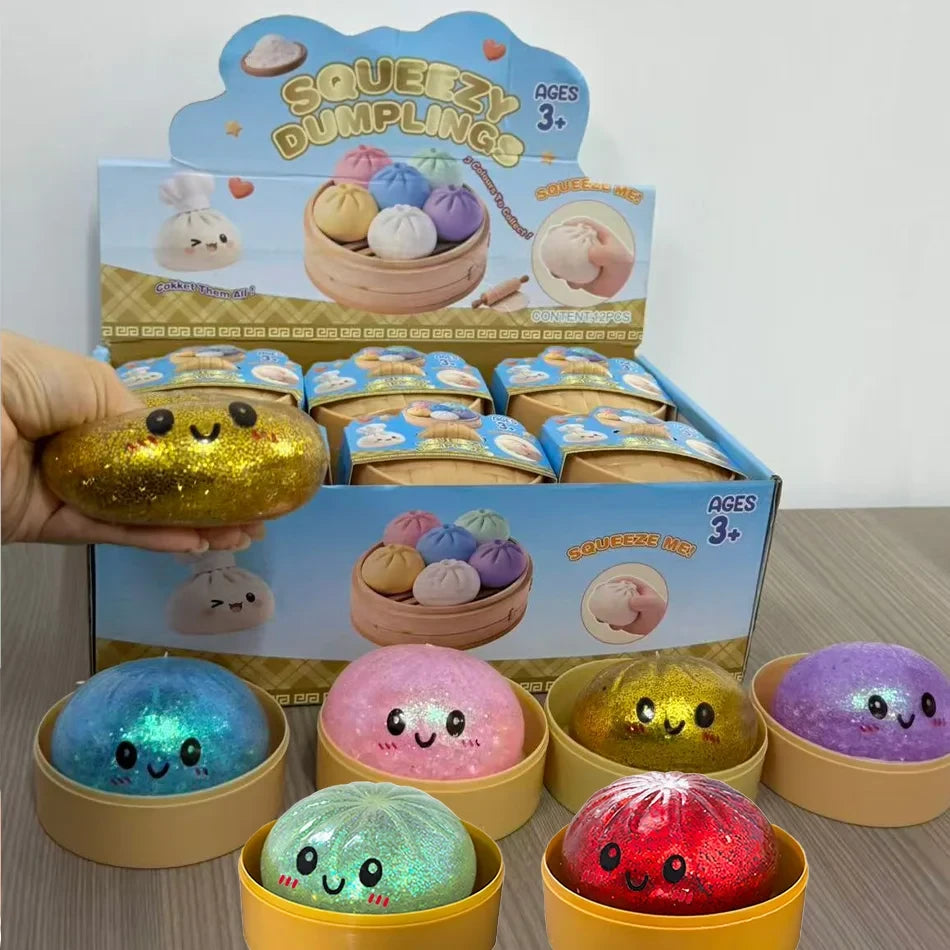 Glitter Dumpling Sensory Squeeze Toy