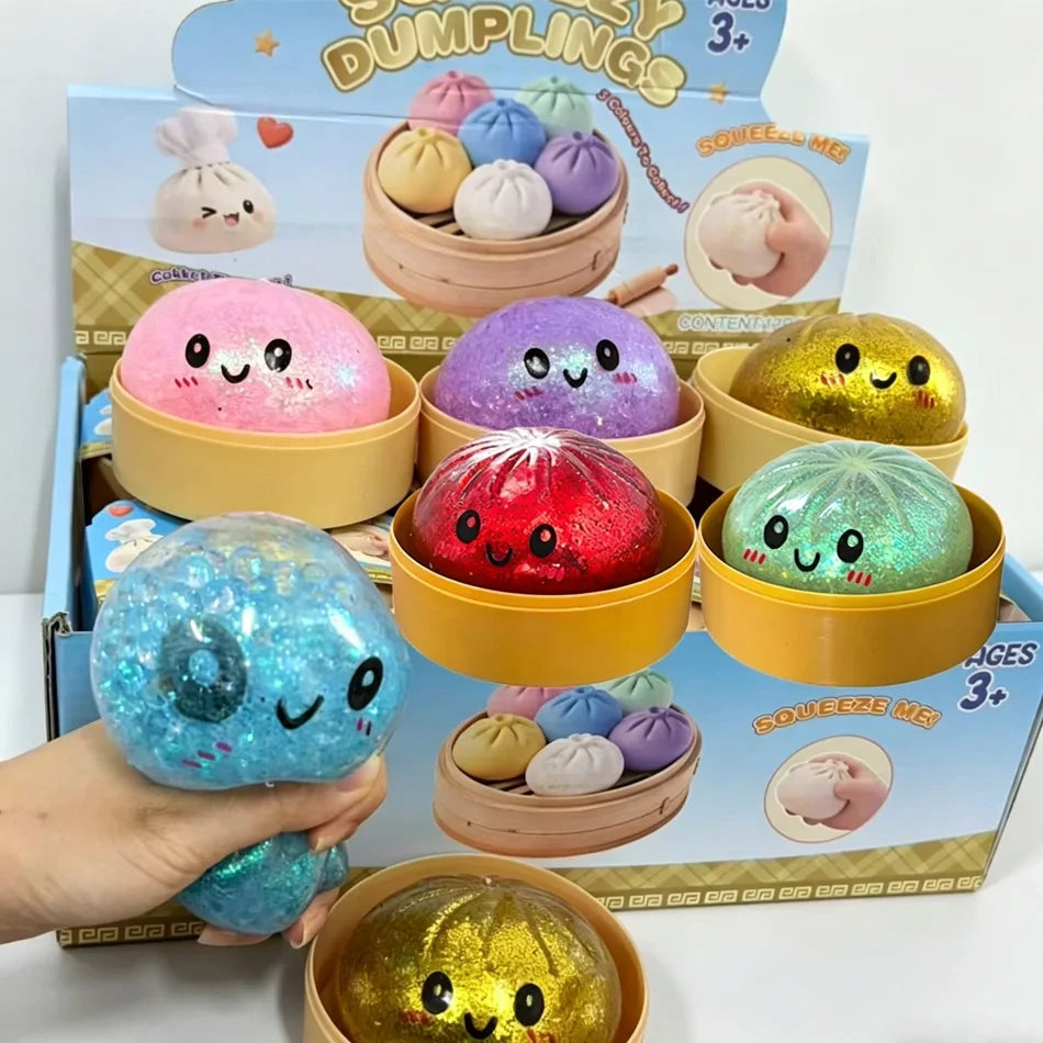 Glitter Dumpling Sensory Squeeze Toy