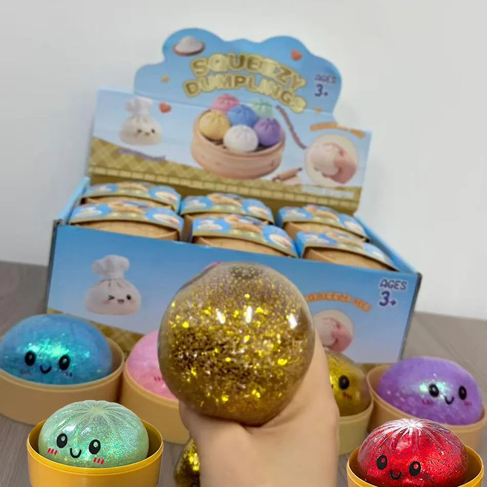 Glitter Dumpling Sensory Squeeze Toy