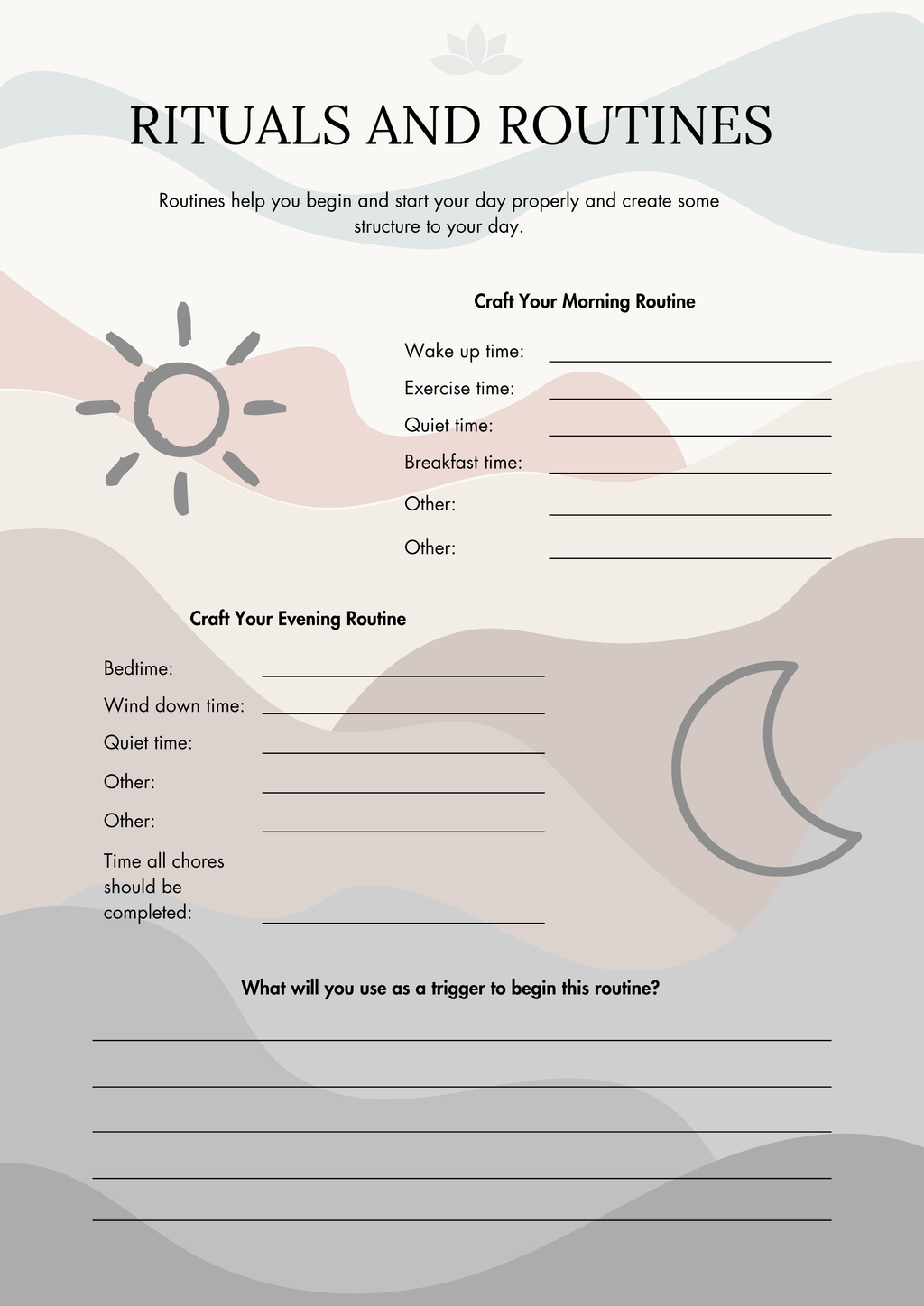 Calming Your Mind Journal