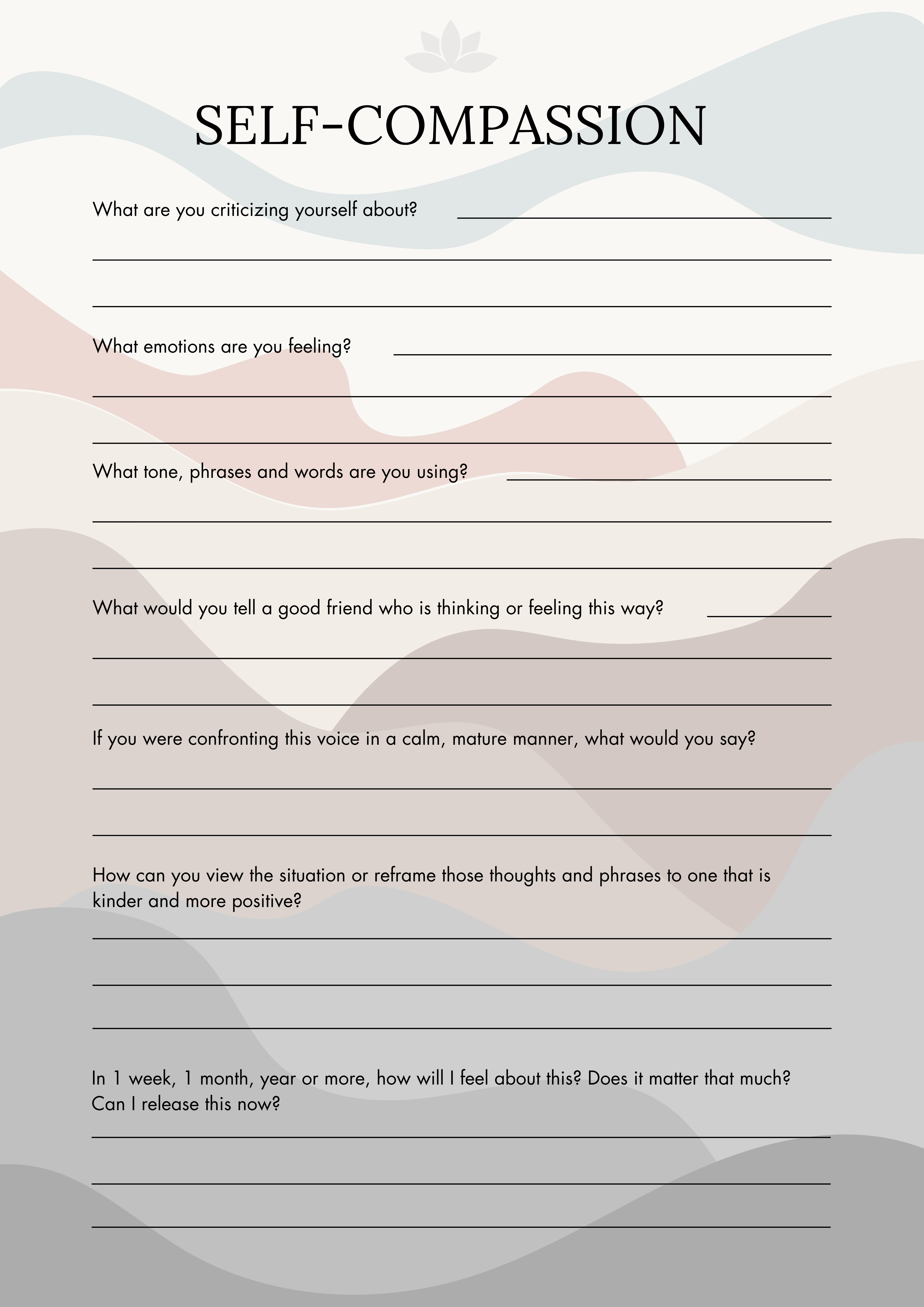 Calming Your Mind Journal