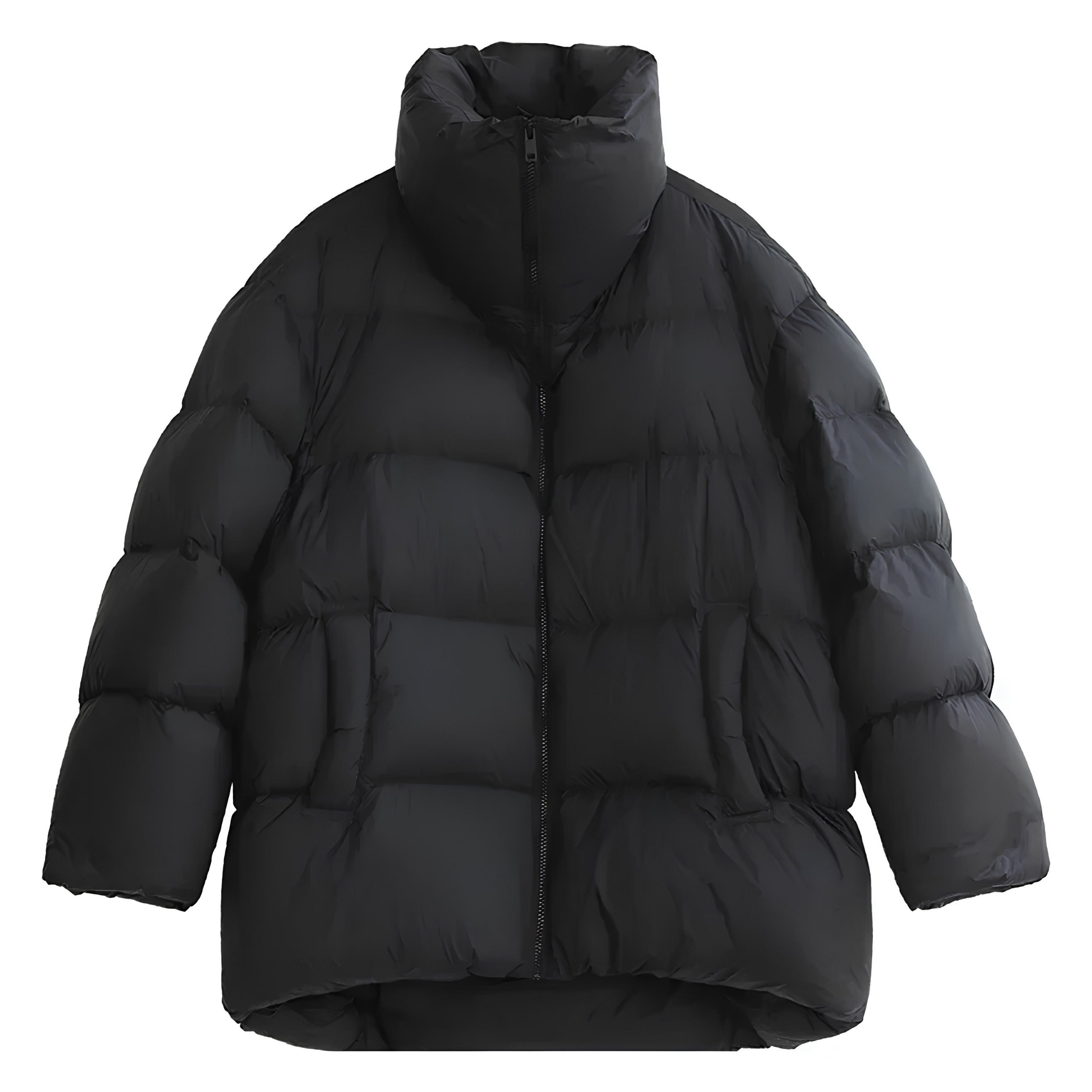 Women's Long Down Jacket Lightweight Winter Coat Chic Ven Black Light Green