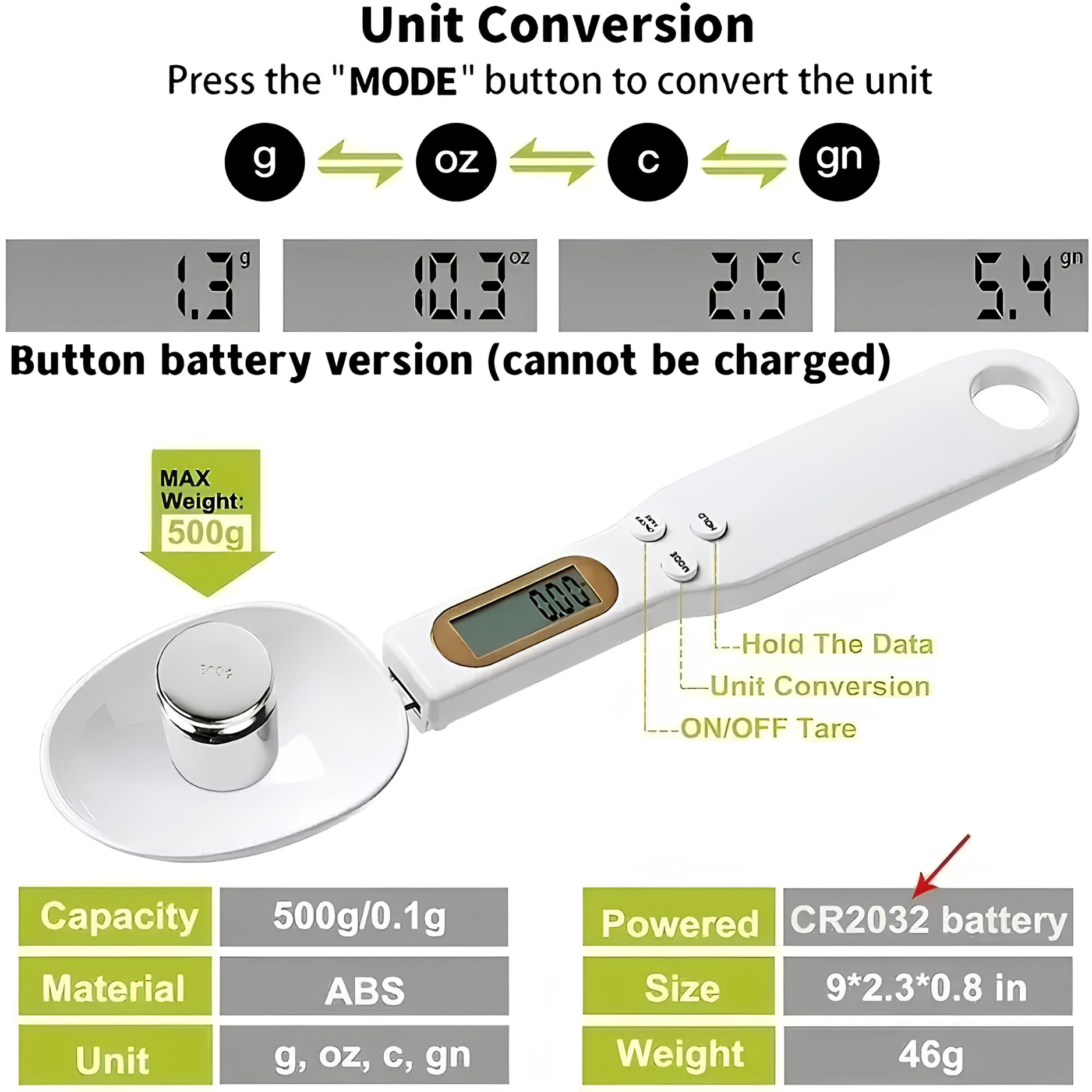 Digital Precision Spoon Scale