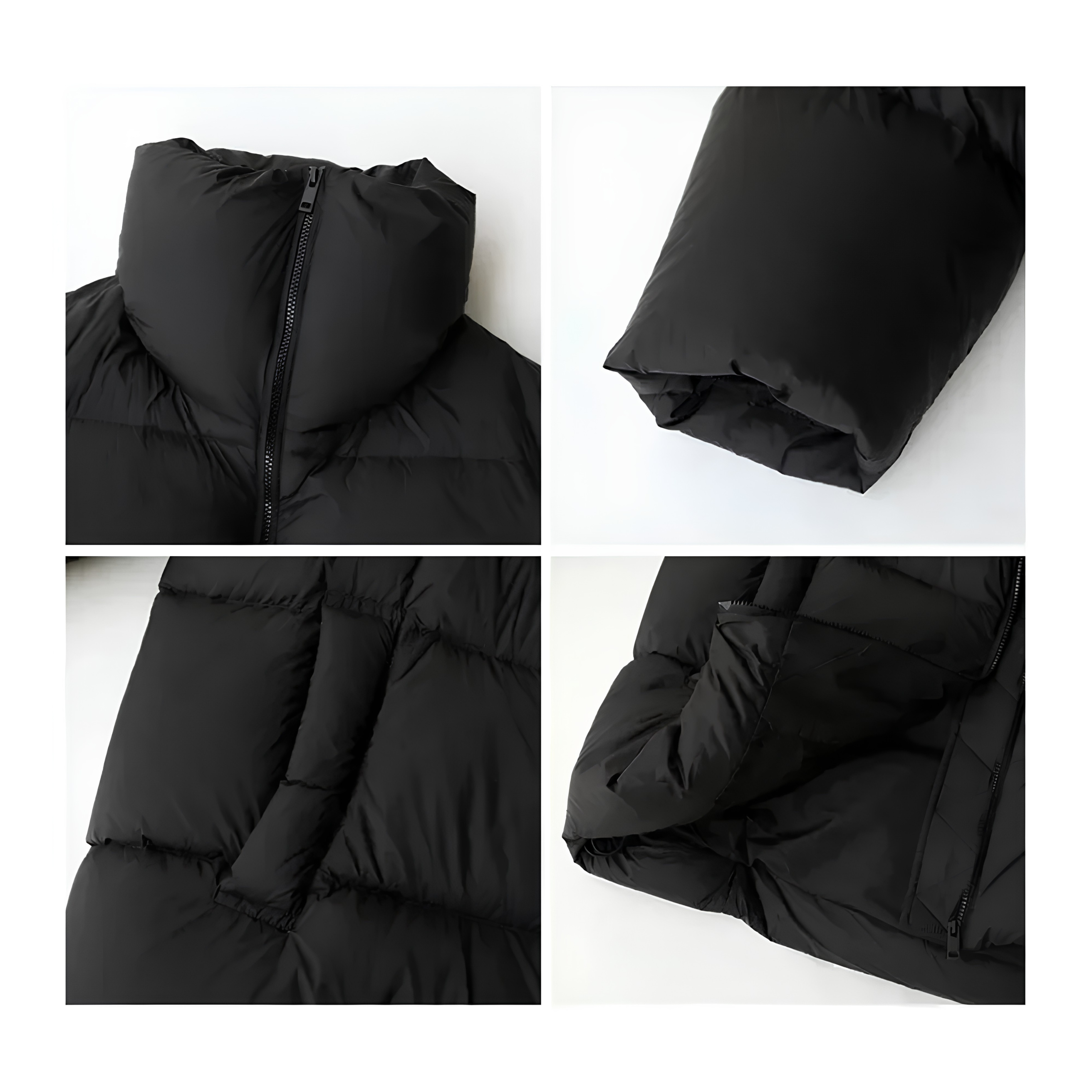 Women's Long Down Jacket Lightweight Winter Coat Chic Ven Black Light Green