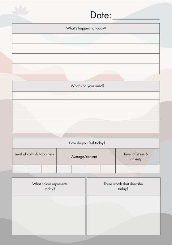 Calming Your Mind Journal